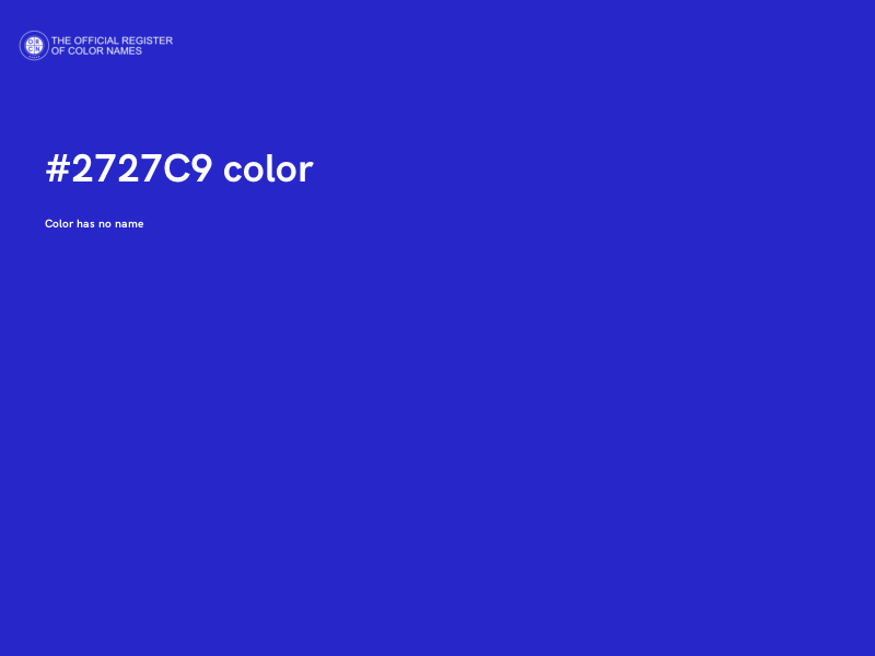 #2727C9 color image
