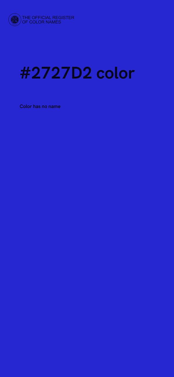 #2727D2 color image