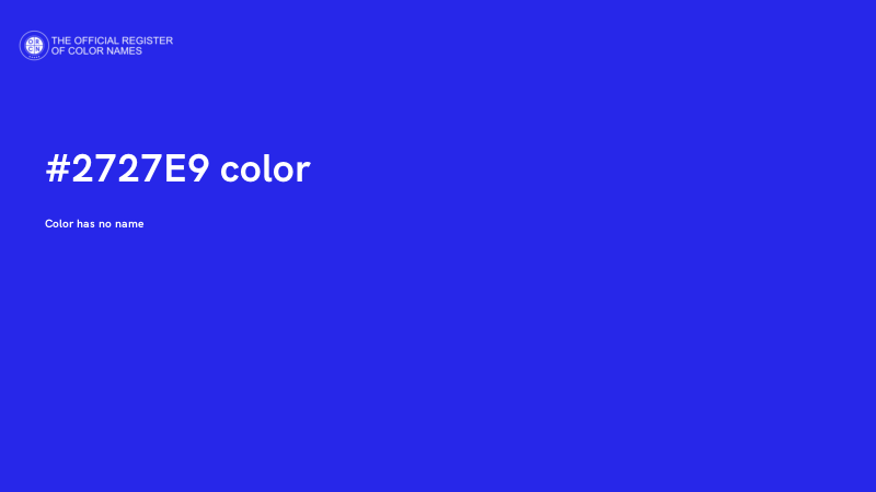 #2727E9 color image