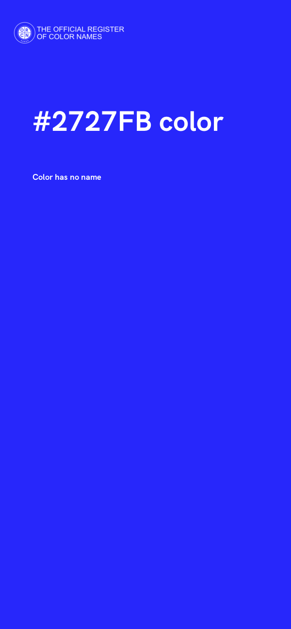 #2727FB color image