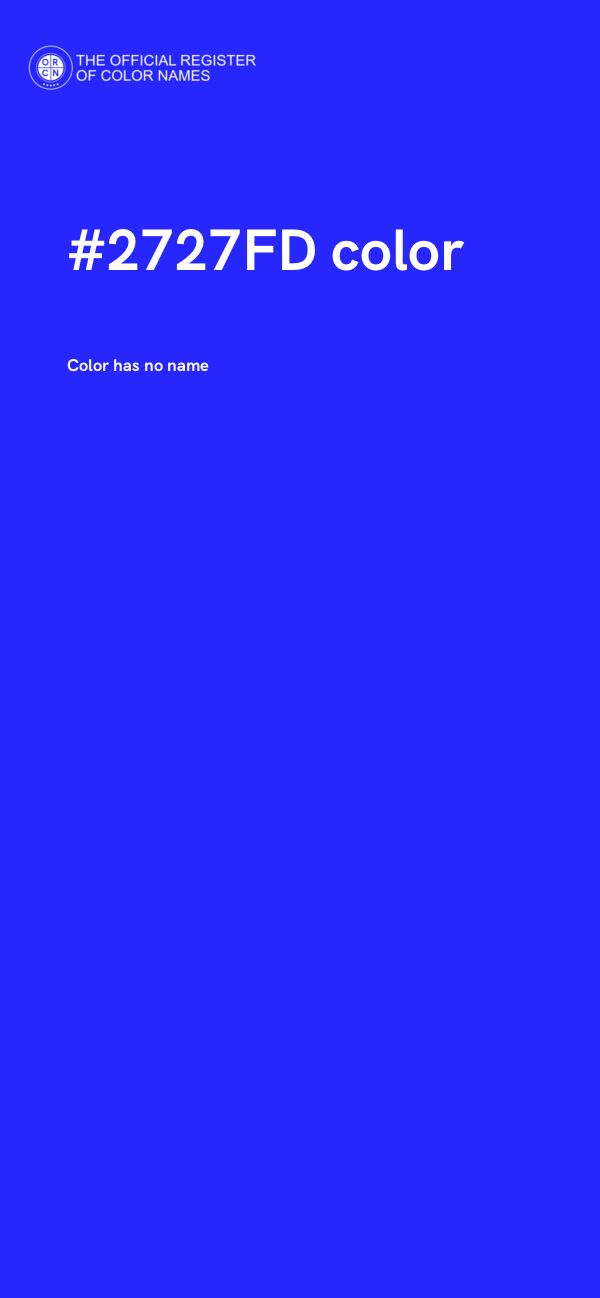 #2727FD color image