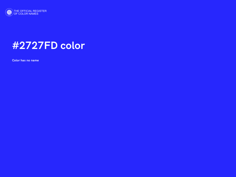 #2727FD color image