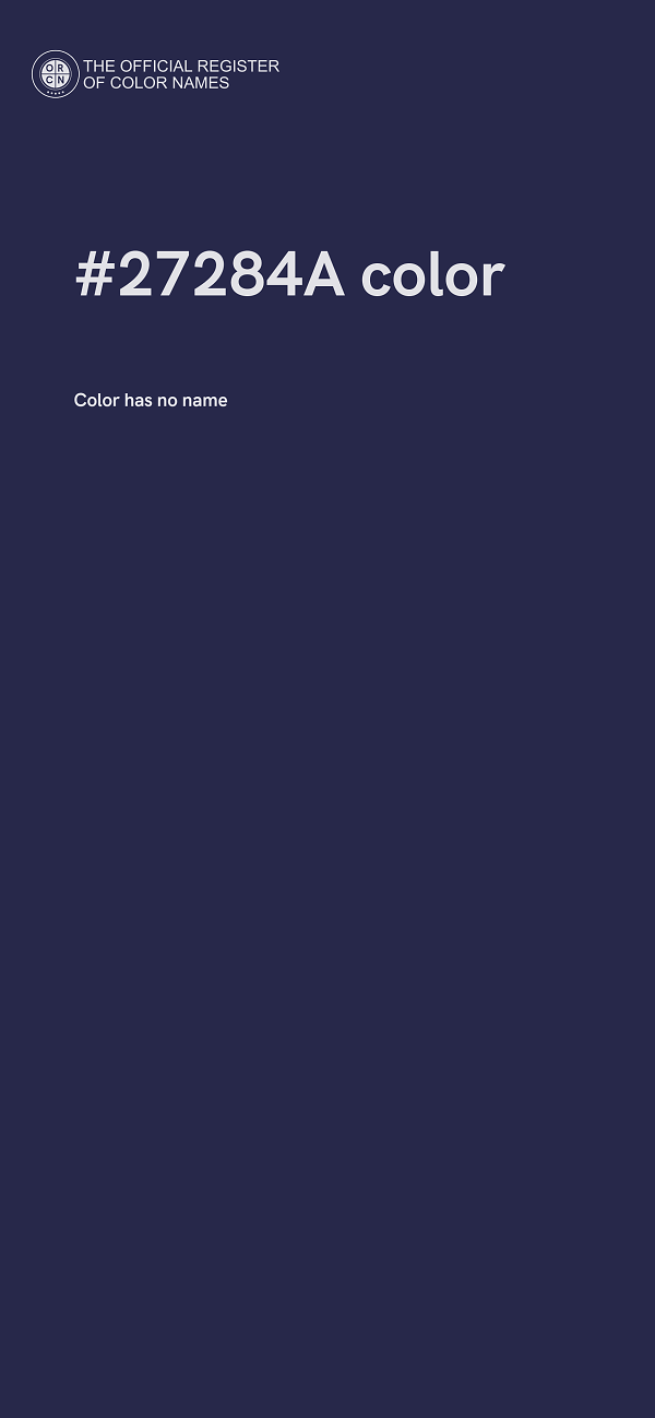 #27284A color image