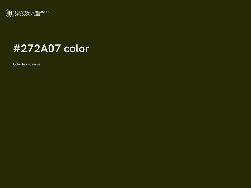 #272A07 color image
