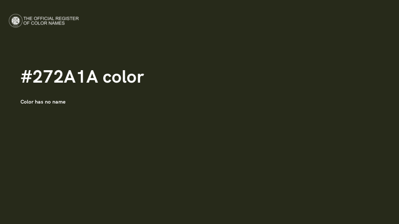 #272A1A color image