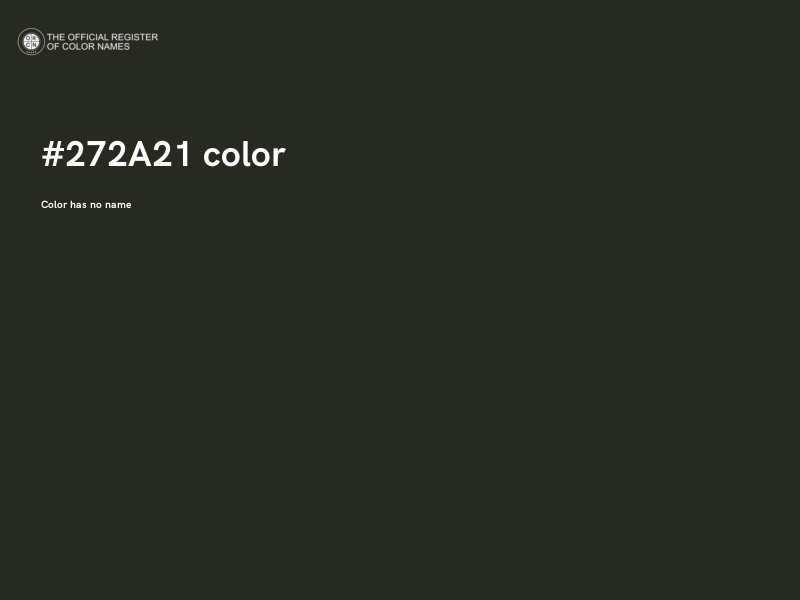 #272A21 color image