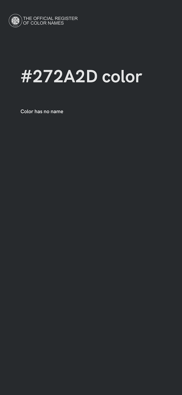 #272A2D color image