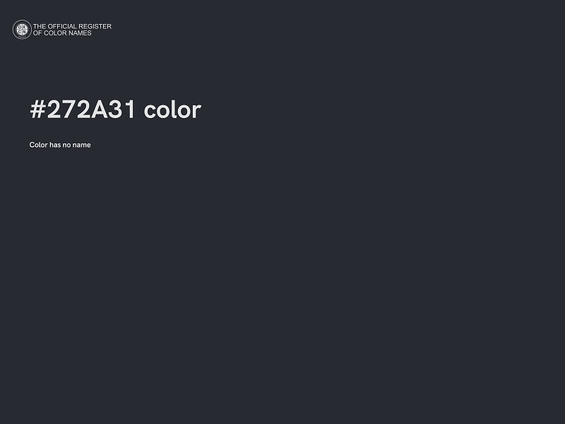 #272A31 color image