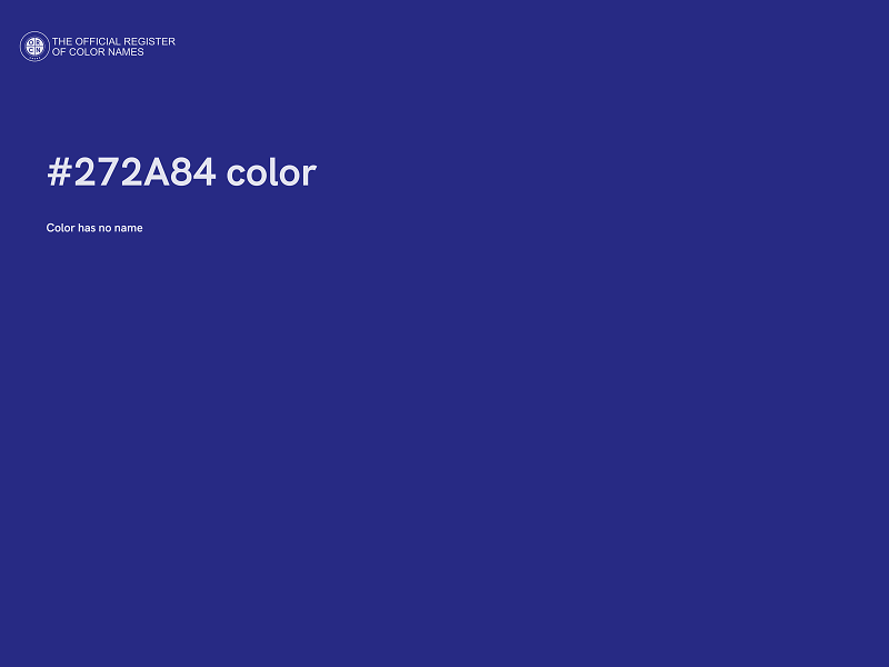 #272A84 color image