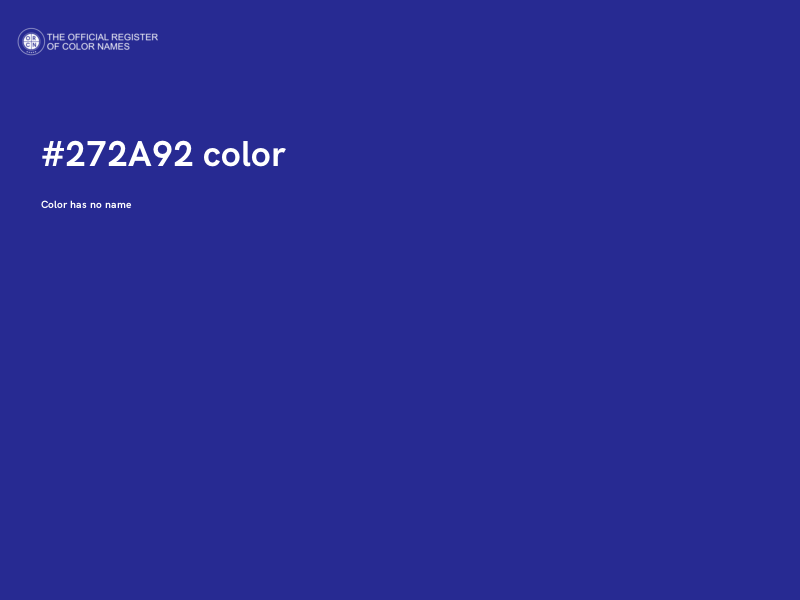#272A92 color image