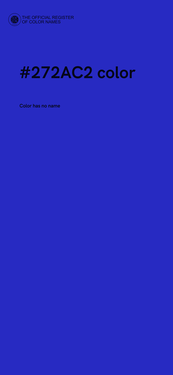 #272AC2 color image