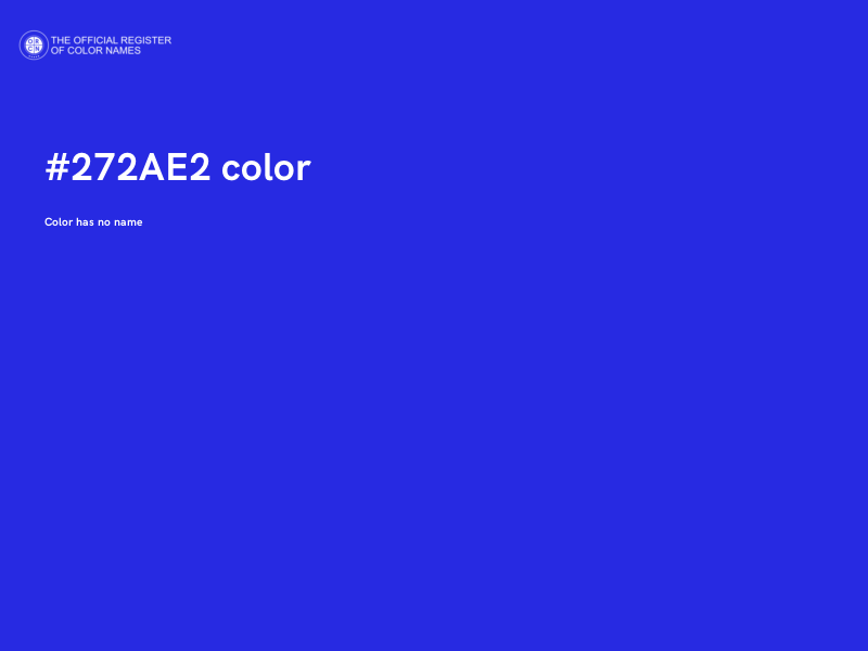#272AE2 color image