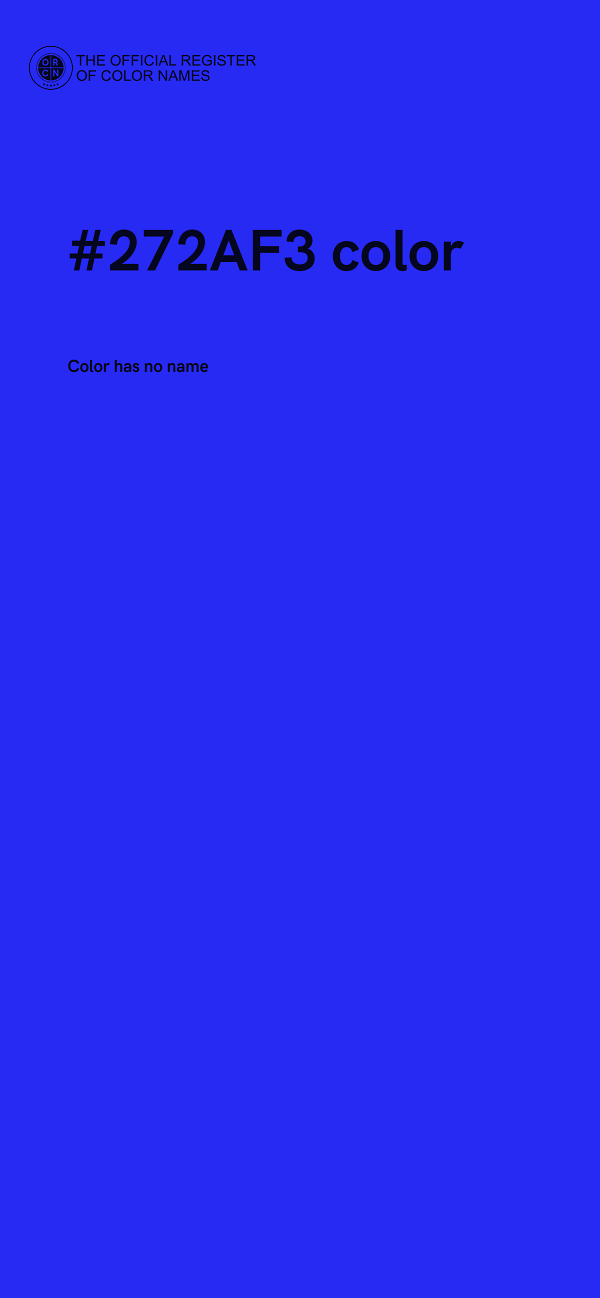 #272AF3 color image