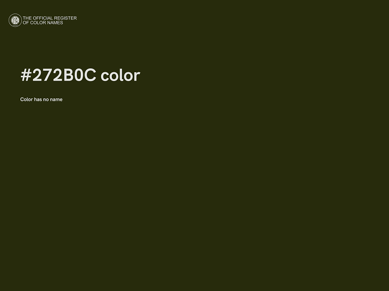 #272B0C color image