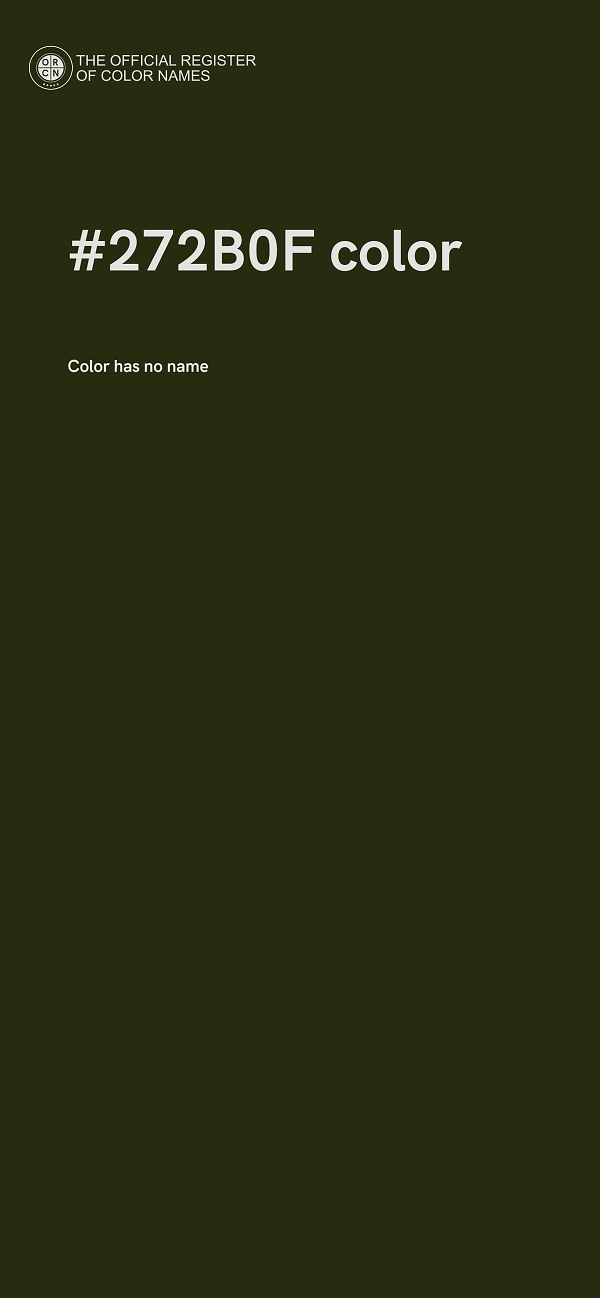 #272B0F color image