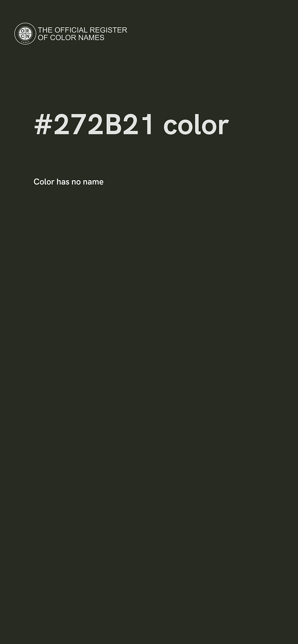 #272B21 color image