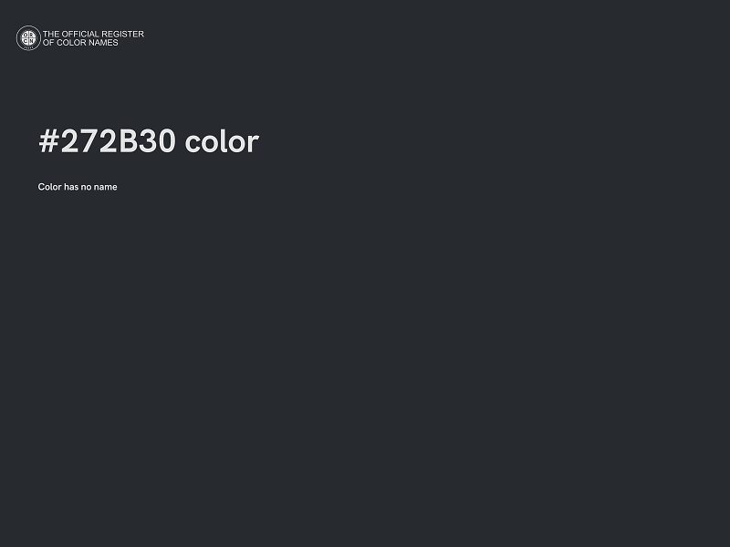 #272B30 color image