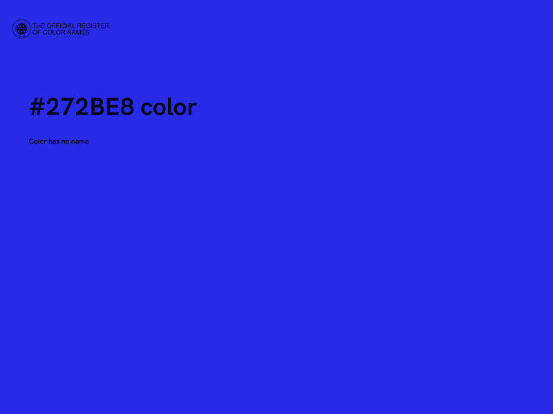 #272BE8 color image