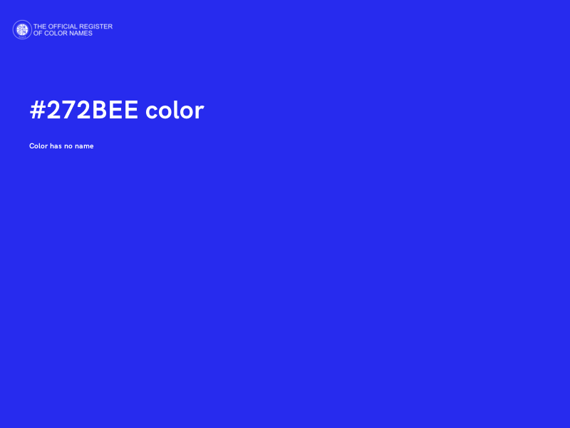#272BEE color image