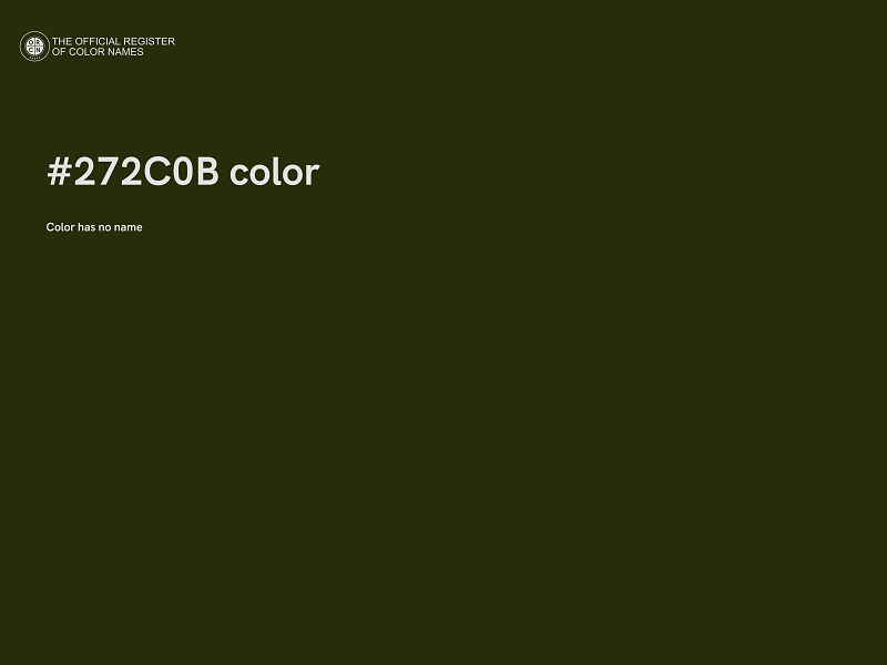 #272C0B color image