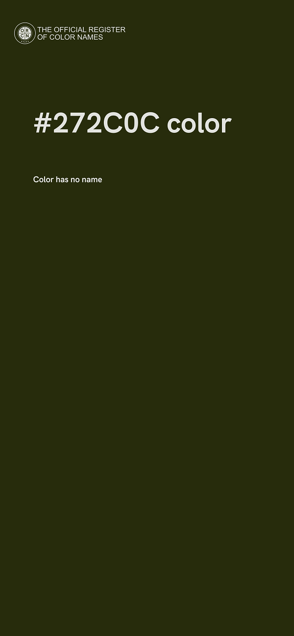 #272C0C color image
