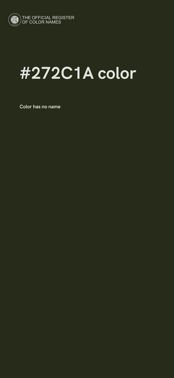 #272C1A color image