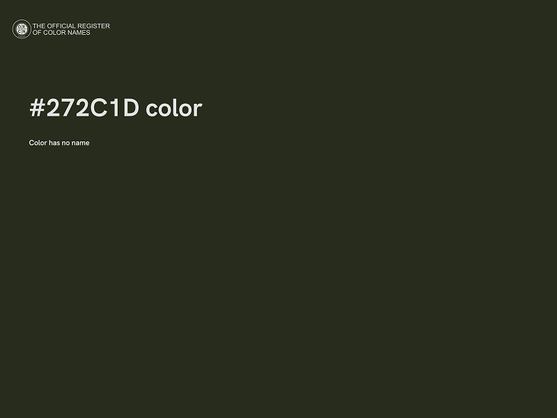 #272C1D color image