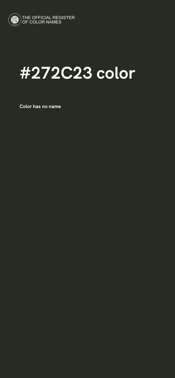 #272C23 color image