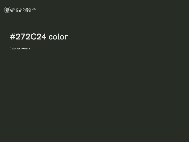 #272C24 color image