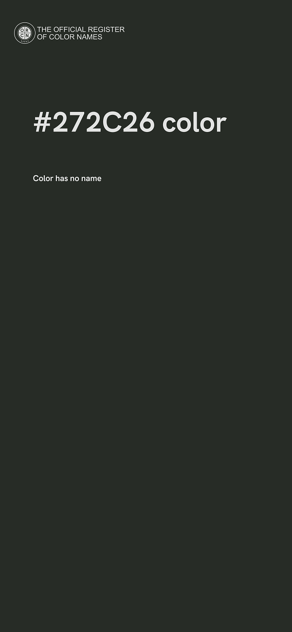 #272C26 color image