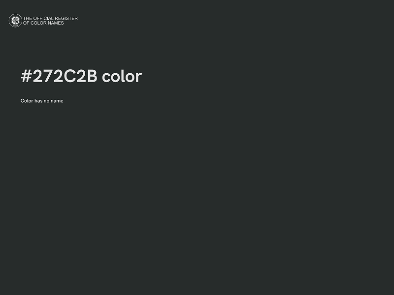 #272C2B color image