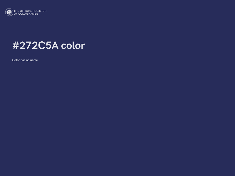 #272C5A color image