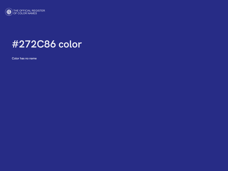 #272C86 color image