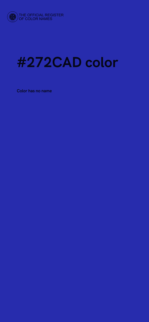 #272CAD color image