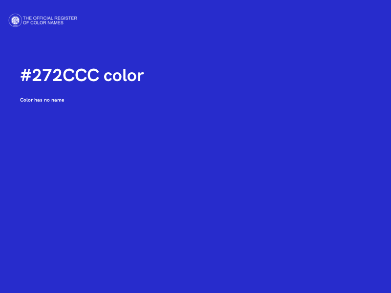 #272CCC color image