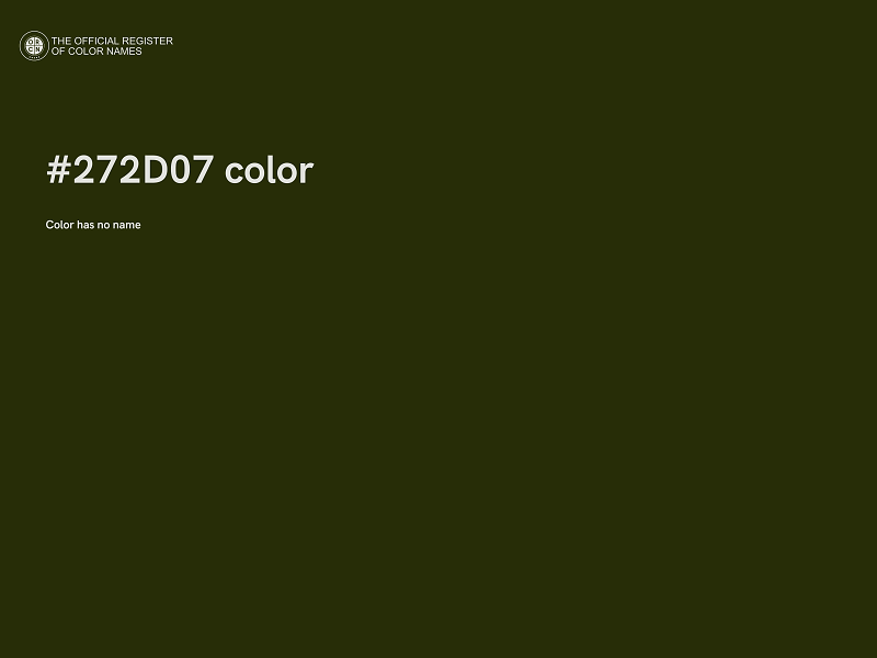 #272D07 color image