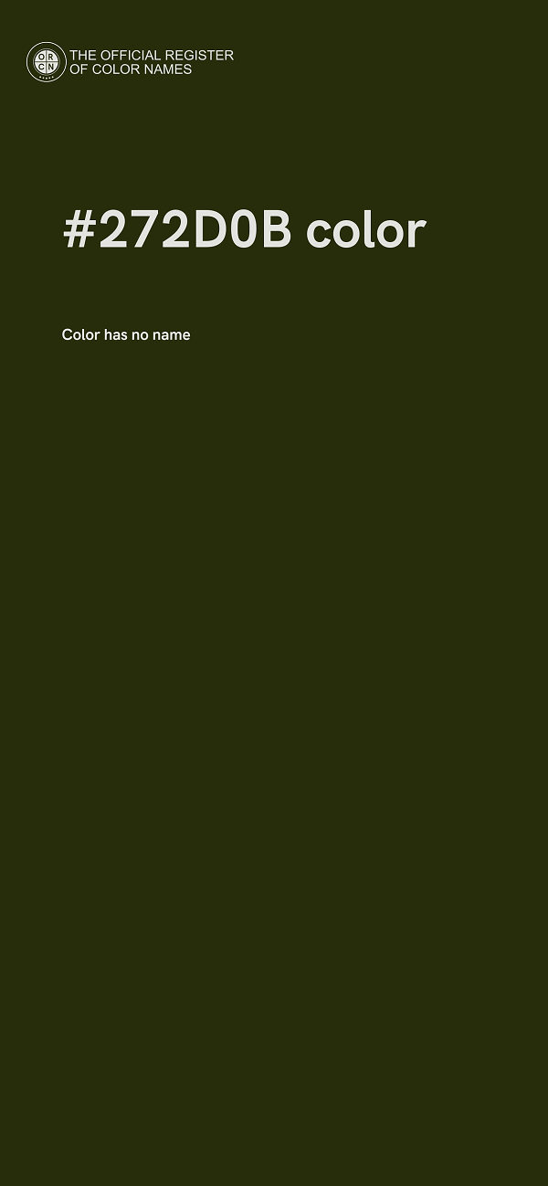 #272D0B color image