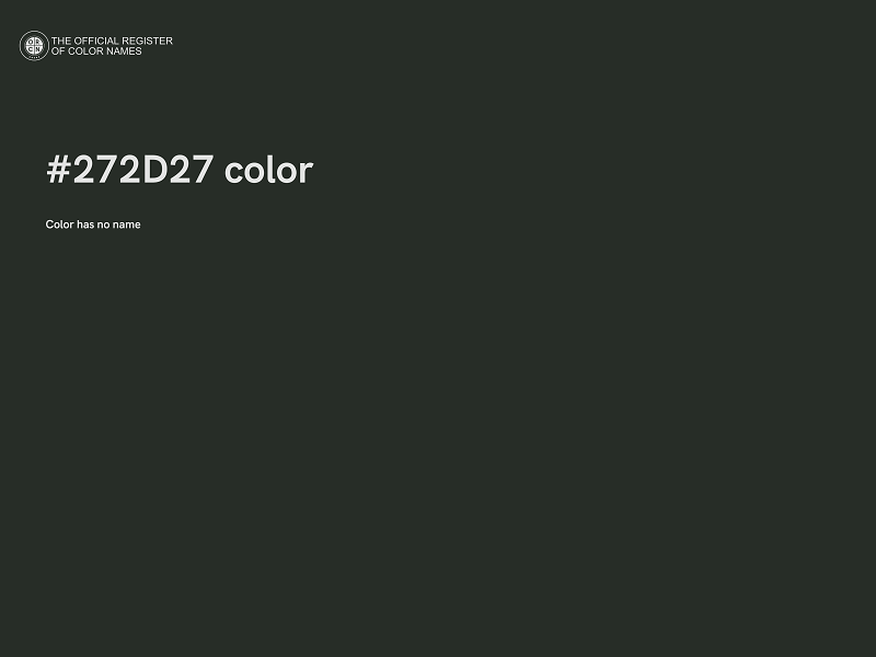 #272D27 color image