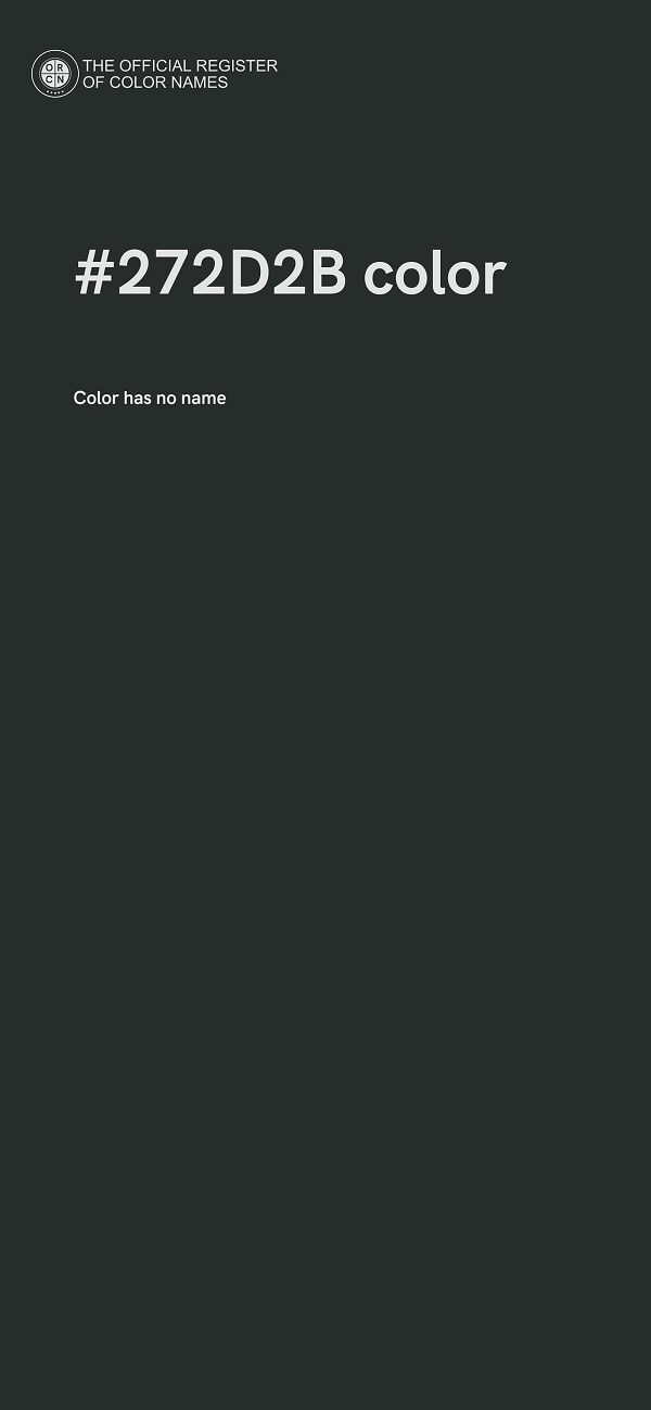 #272D2B color image