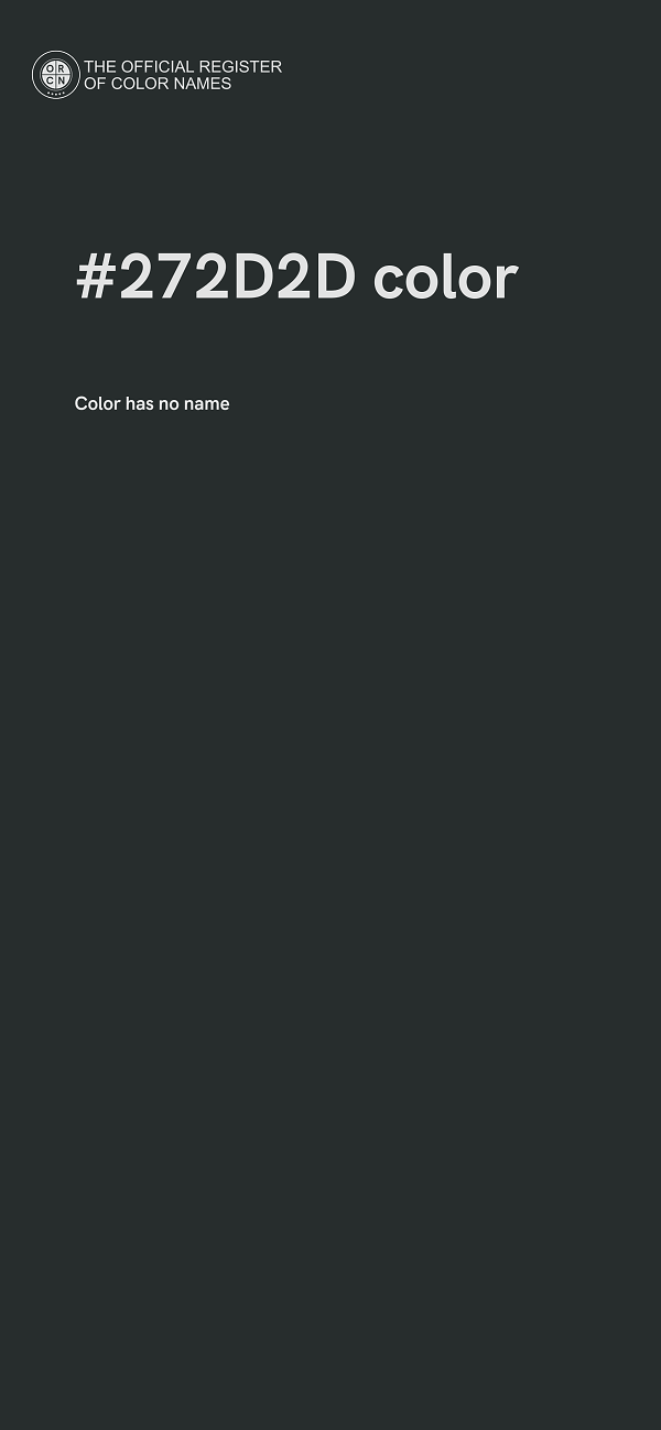 #272D2D color image