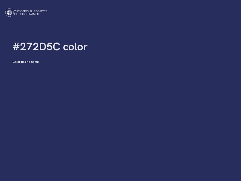 #272D5C color image