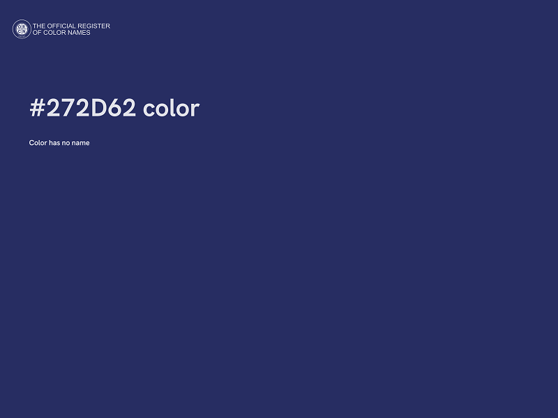 #272D62 color image