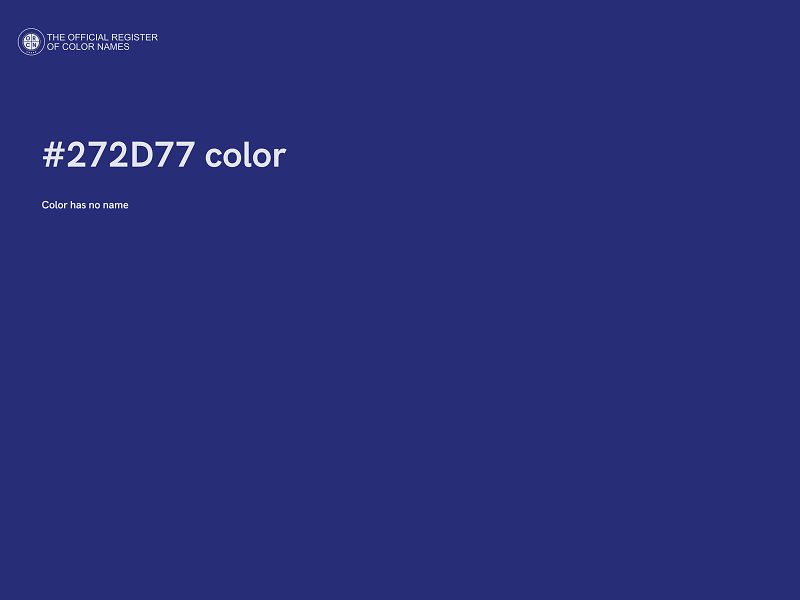 #272D77 color image