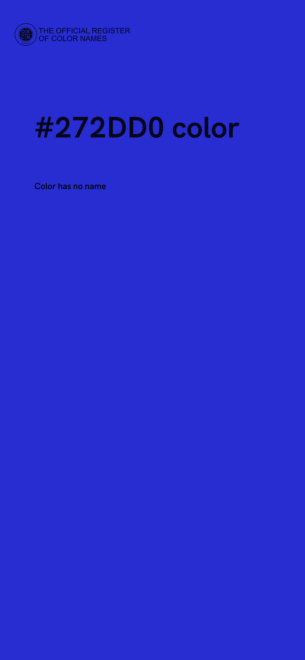 #272DD0 color image