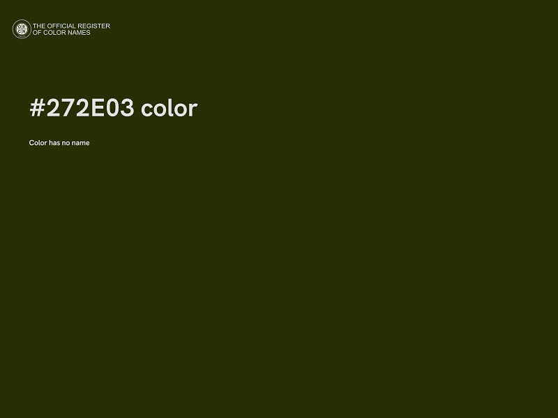 #272E03 color image