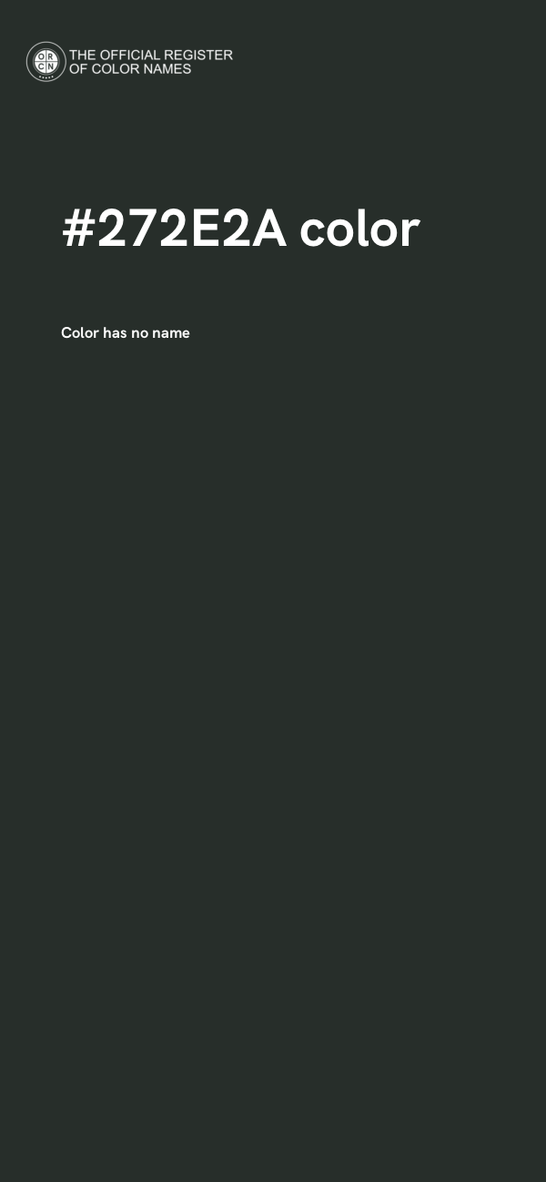 #272E2A color image