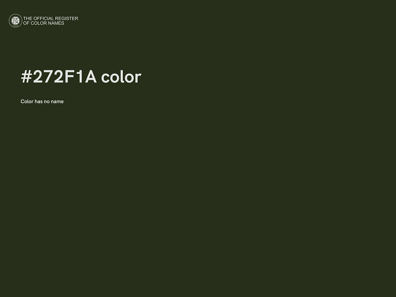 #272F1A color image