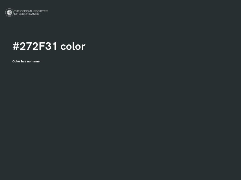 #272F31 color image