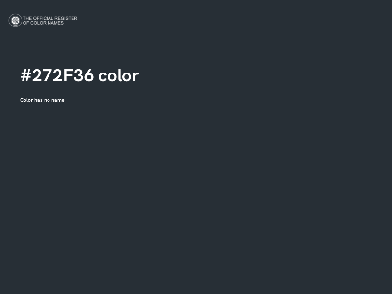 #272F36 color image