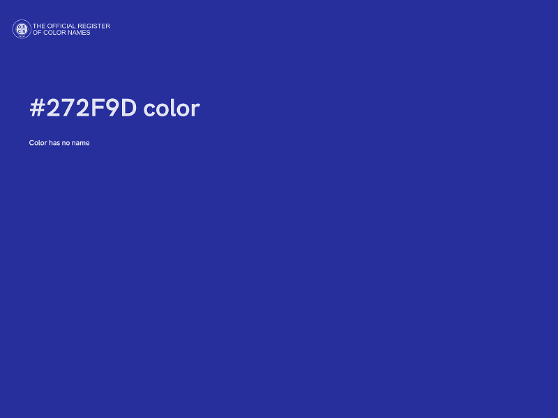 #272F9D color image